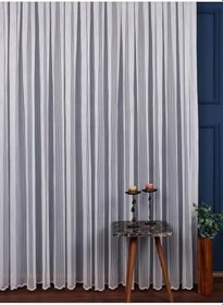 Resim Çizgili Sık Pileli 1X3 Tül Perde, 380 x 270 