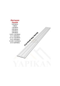 Resim Seval Plus 3 Raylı Perde Rayı Korniş (1.Kalite-Ölçü Seçiniz) (536540833) 