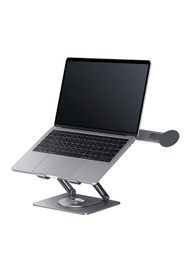Resim Fibaks Alüminyum Katlanır 40kg Kapasite 360° Laptop iPad Macbook Tablet Standı & Magsafe Telefon Tutucu 