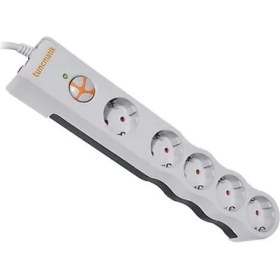 Resim Tuncmatik Power 5li+2 USB Enerji Kor.prizi-Beyaz 