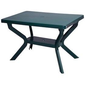 Resim Omnipazar Mt-gf240 Prima Roccia Plastik Dikdörtgen Bahçe Balkon Masa 70x110 Cm Yeşil 