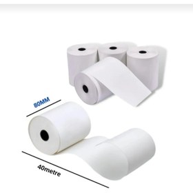 Resim Zebra 80x40 TERMAL ADİSYON, BİLGİ FİŞİ RULOSU. TAM METRAJ GARANTİLİ 200 ADET (1 KOLİ 20 PAKET) 