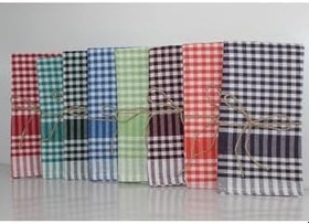 Resim 3lü 3 Adet Kareli Mutfak Havlusu Kurulama Bezi, 50 x 70, Çok Renkli, 3789202 