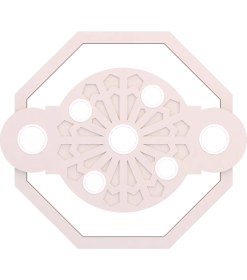Resim Motifpiyer Tavan LED Spotlu Göbeği 03-Yuvarlak-Dış-Çıtalı-8g 