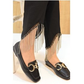 Resim Prego Halka Tokalı Tpu Hafif Taban Günlük Kadın Babet Ayakkabı Siyah D8972 S Siyah 