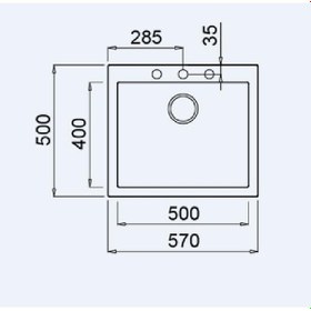 Resim Teka Forsquare 50.40 Tg Tezgah Üstü Gri Granit Eviye 