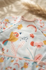 Resim Bebechi Minivibe 2'li Set Sıvı Geçirmez Uzun Kollu Mama Ve Aktivite Önlüğü - Blw Uyumlu, Leke Tutmaz, Kuş Ve 