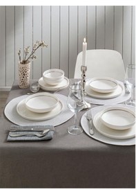 Resim Pierre Cardin Swan Silver 24 Parça Yemek Takımı 