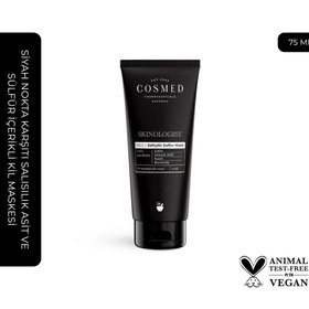 Resim Cosmed Skinologist Salicylic Sulfur Mask - Siyah Nokta Karşıtı Salisilik Asit ve Sülfür İçerikli Kil Maskesi 75 ML 