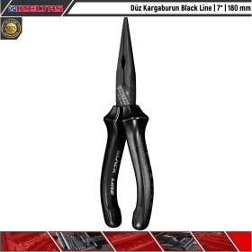 Resim İzeltaş Düz Kargaburun Black Line | 7" | 180 mm 