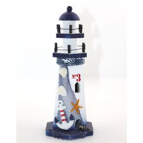 Resim Ahşap Marin Deniz Feneri Model 9 