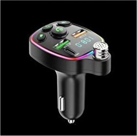 Resim Belirtilmemiş Bluetooth Araç Kiti Araç Fm Transmitter USB Type-C Mp3 Sd Kart Flash Için Uygun Pd Çakmaklık Girişli 