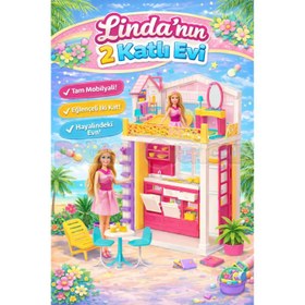 Resim Linda'nın Evi 2 Katlı - Ev Oyuncak - Linda'nın Ev Seti - Barbie Ev Seti 