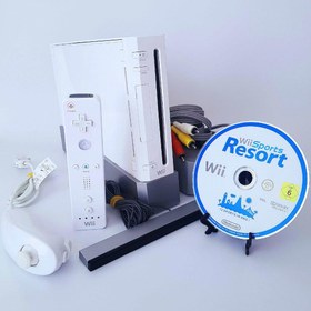 Resim Nintendo Wii Oyun Konsolu Beyaz Tam Set Eksiksiz Wii Sports Resort Oyun Hediye Wii Konsol Seti 