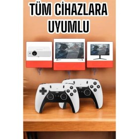 Resim Joystick Çift Kollu Oyun Kolu Retro Oyun Yüksek Çözünürlüklü 3D Game 