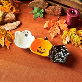 Resim Karaca Halloween Bölmeli Çerezlik 30 Cm Renkli 