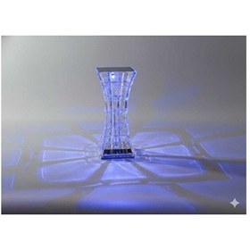 Resim Kristal Abajür Gece Lambası Dokunmatik Type C Sarjlı Gece Lambası Çok Renkli 