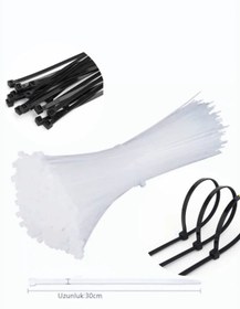 Resim Plastik Cırt Beyaz Siyah Kelepçe 30 C.m 