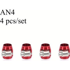 Resim Cloudstore An4 An6 An8 An10 4lü Set Universal Hortum Kelepçesi Radyatör Yakıt Bağlantı 
