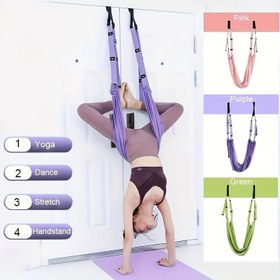 Resim Yoga Esneme İpi, Evde Spor Salonu Kullanımı İçin Elastik Yoga Fitness Eğitim Bandı 