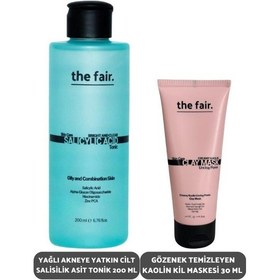 Resim The Fair Yağlı Akneye Yatkın Cilt Salisilik Asit Tonik 200 ML + Gözenek Temizleyen Kaolin Kil Maskesi 30 ML 