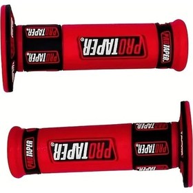 Resim Dashanshop Kırmızı Kaymaz Universal Motosiklet Gaz Ve Direksiyon Kılıfları Off-road 