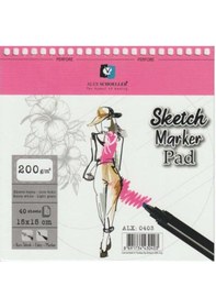 Resim Alex Shoeller 15X15 Spralli Çizim Defteri Çok Renkli 