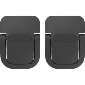 Resim 2 Adet Yapışkanlı Katlanılabilir Laptop Standı Portatif Bilgisayar Laptop Stand Ayagi Siyah 