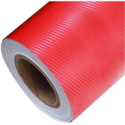 Resim Temiz Pazar Kırmızı Karbon Kaplama 127 Cm X 50 Cm 