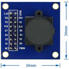 Resim OV7670 Kamera Modülü CMOS Görüntü Sensörü 640x480 VGA CIF Otomati 