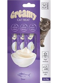 Resim M-pets Ton Balıklı Krema Kedi Ödül Maması 4x15 Gr 244-30036.01 