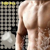 Resim 100 adet Ultra-İnce Görünmez Göğüs Kapakları, TPE Göğüs Yaması, Anti-Bulge Spor Fitness Koşu Etiketleri, Yaz Görünmez Göğüs Kapakları, Anti-Friction, Noel/Halloween Hediyeleri için İdeal 