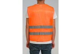 Resim Işçi Reflektörlü Ikaz Yeleği 10 Adet Turuncu 