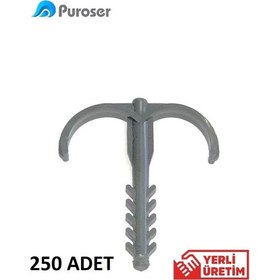 Resim Puroser Yere Tespit Dübeli Kılçık Dübel 250 Adet 