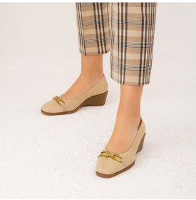 Resim Relax Anatomic Kadın Hakiki Deri Bej Comfort Ayakkabı 611 E6156-123 Byn Ayk Y22 Noce Bej 