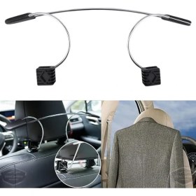 Resim Koltuk Arkası Elbise Askılığı Ceket Askısı Krom Metal Araç Içi Askılık Kaydırmaz Yüzeyli Kıyafet Askısı 