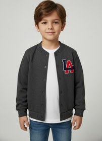 Resim atölye kids Çocuk Nakışlı Kolej Ceketi Trend Günlük Okul Spor Mevsimlik 