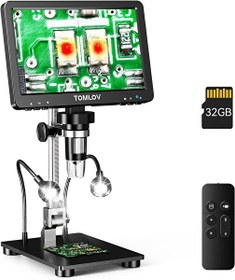 Resim Tomlov DM9 Pro IPS 7" HDMI Dijital Mikroskop 1200X 1080P 16MP 