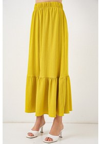 Resim Bigdart 1886 Uzun Örme Etek - Hardal 