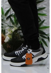 Resim M.p 242 2060 Siyah Gri Rahat Erkek Spor Ayakkabı 001 