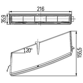 Resim HELLA 2PT010043041 Gündüz Sürüş Lambasi Daf 