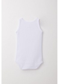 Resim Breeze Kız Bebek Atlet Zıbın Body Çizgili 9 Ay-3 Yaş, Beyaz Beyaz 
