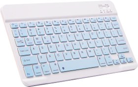 Resim iXtech IX 701 10.1\ Uyumlu Kablosuz Bluetooth Şarj Edilebilir Mini Q Klavye - Siyah 