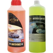 Resim Luxor Kimya Kimya 2li Set -22 Derece Antifrizli Cam Suyu 1 Lt Ve -42 Derece Turuncu Antifriz 1.5 Lt 