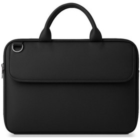 Resim Velvoria Macbook Air 15" M2,2023 Lyrne Laptop Ve Evrak Çantası Siyah 