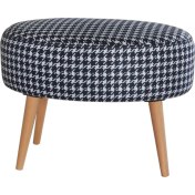 Resim Zeen Concept Valente Oval Puf Kazayağı Desenli 