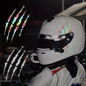 Resim Yaratıcı Glitter Claw Motosiklet Etiketleri Su Geçirmez Dayanıklı Kolay Uygulanabilir Çizik Desenli Etiketler Arabalar, Motosikletler, Elektrikli Bisikletler, Kasklar, Cam ve Metal Yüzeyler için DIY Kendinden Yapışkanlı 