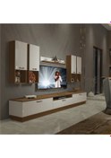 Resim Decoraktiv Trendstyle 8da Slm Tv Ünitesi Tv Sehpası Ceviz - Beyaz 