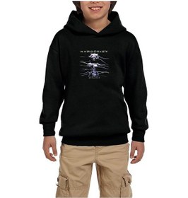 Resim Zepplin Giyim Hypocrisy Abducted Siyah Çocuk Kapşonlu Sweatshirt Siyah 