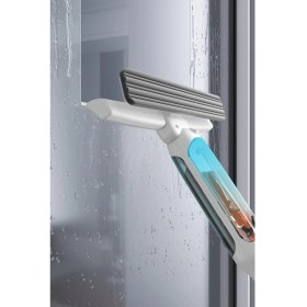 Resim Mena Rise Ahmet Sprey Cam Temizlik Mopu Kirli Su Hazneli 1 Yedek Bez Hediyeli 
